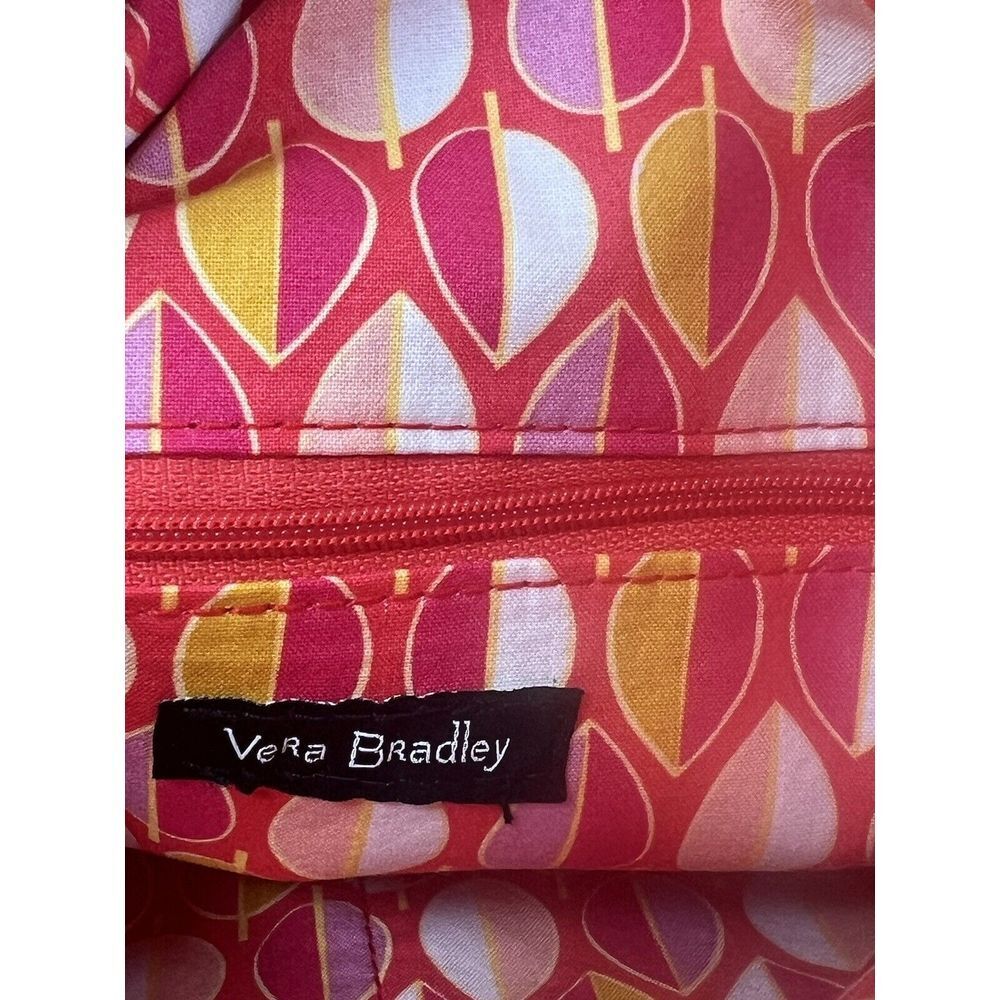 Vera Bradley Hadley Satchel Canyon Sunset Red Orange Crossbody Bag - Picture 10 of 10